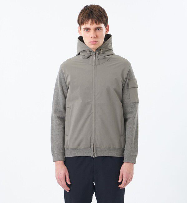 MACKINTOSH PHILOSOPHY「リブダンボールニット コンビパーカー」|ブルゾン・スタジャン|