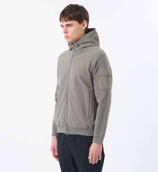 MACKINTOSH PHILOSOPHY「リブダンボールニット コンビパーカー」|ブルゾン・スタジャン|