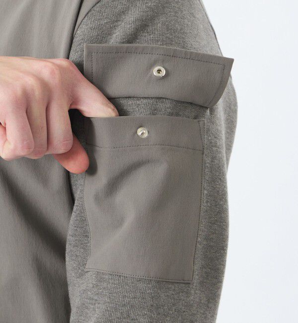 MACKINTOSH PHILOSOPHY「リブダンボールニット コンビパーカー」|ブルゾン・スタジャン|