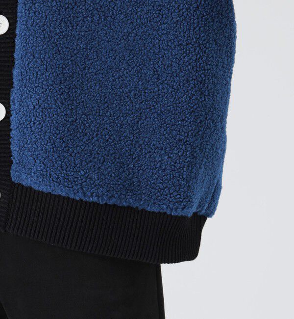  「【UNISEX】ボアコンビニットカーデ」|ニット・セーター|