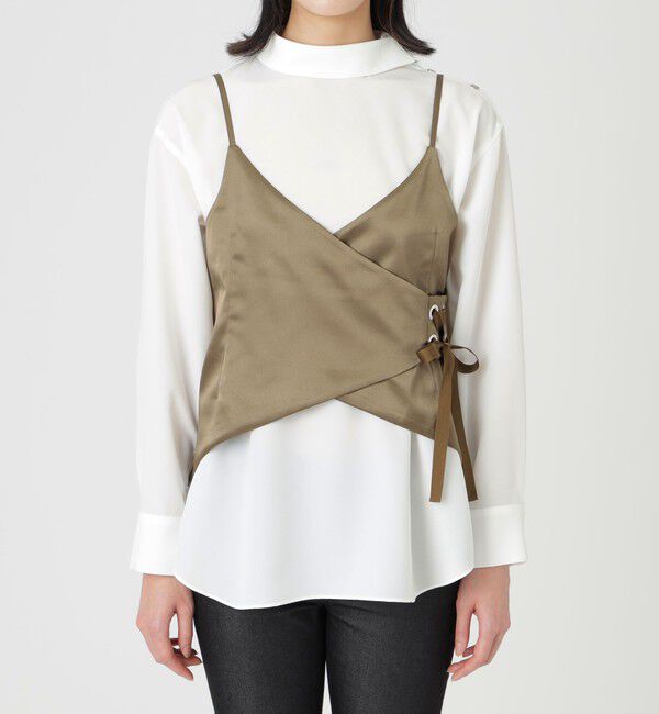  「【ドラマ着用商品】キャミコルセットブラウス」|シャツ・ブラウス|