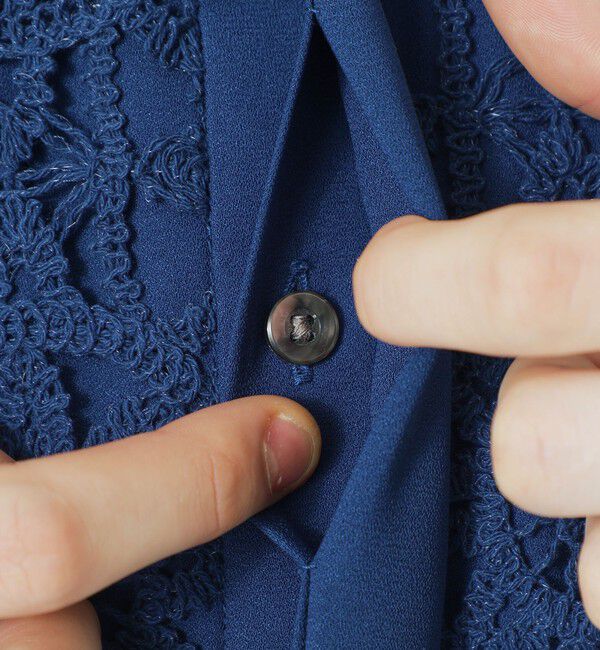  「レースコンビショートスリーブシャツ」|シャツ・ブラウス|