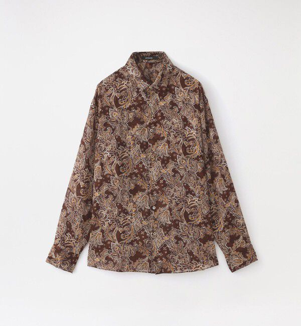  「シアーペイズリーシャツ」|シャツ・ブラウス|ブラウン