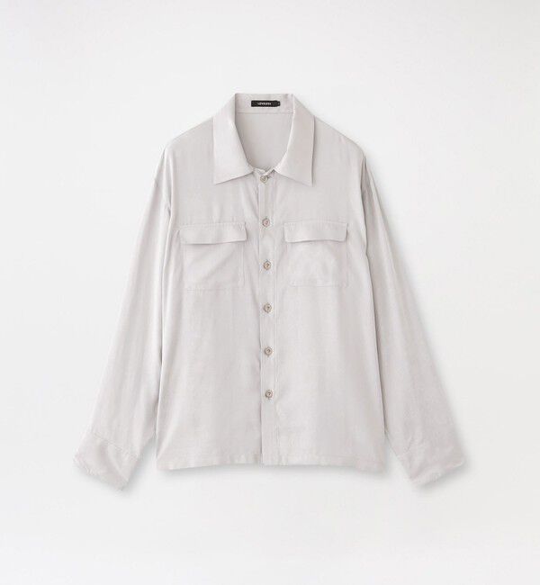  「フィブリルCPOシャツ」|シャツ・ブラウス|グレー