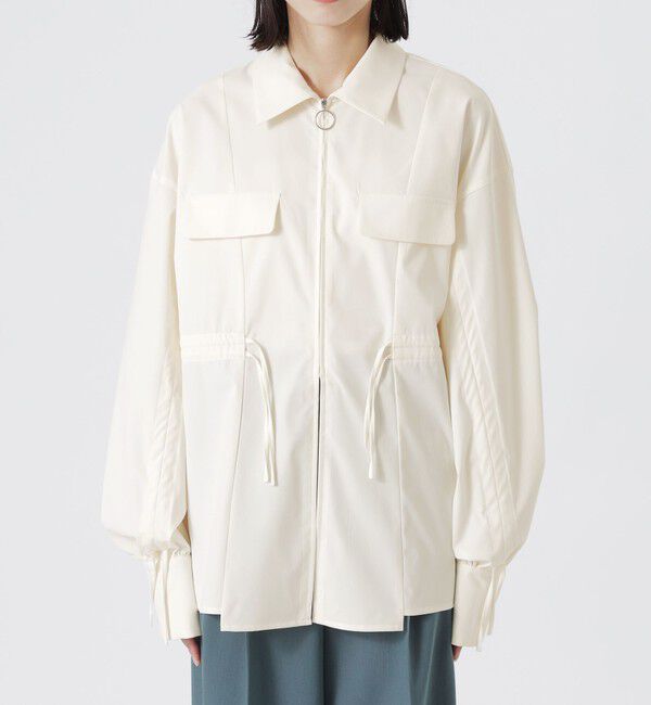  「ジップアップオーバーシャツ」|シャツ・ブラウス|
