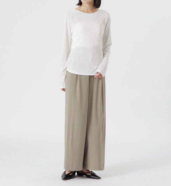  「バックオープンベロアトップス」|Tシャツ・カットソー|