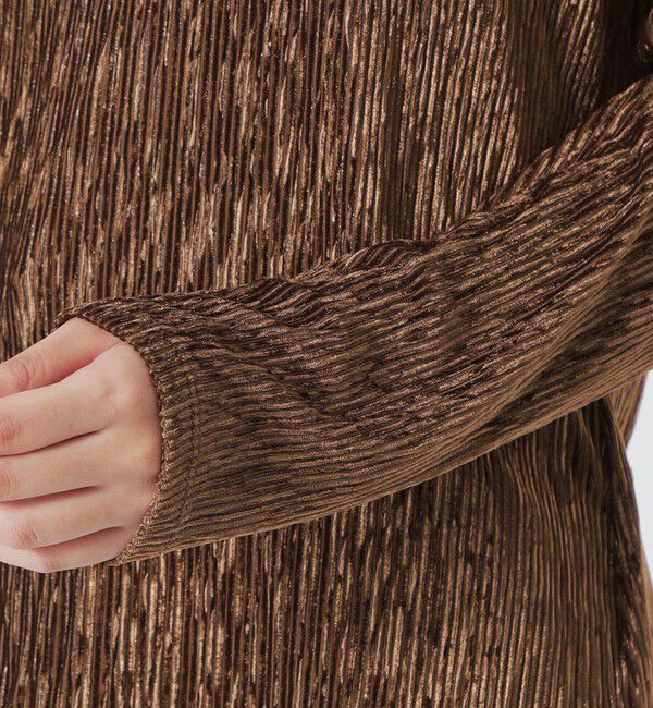  「バックオープンベロアトップス」|Tシャツ・カットソー|