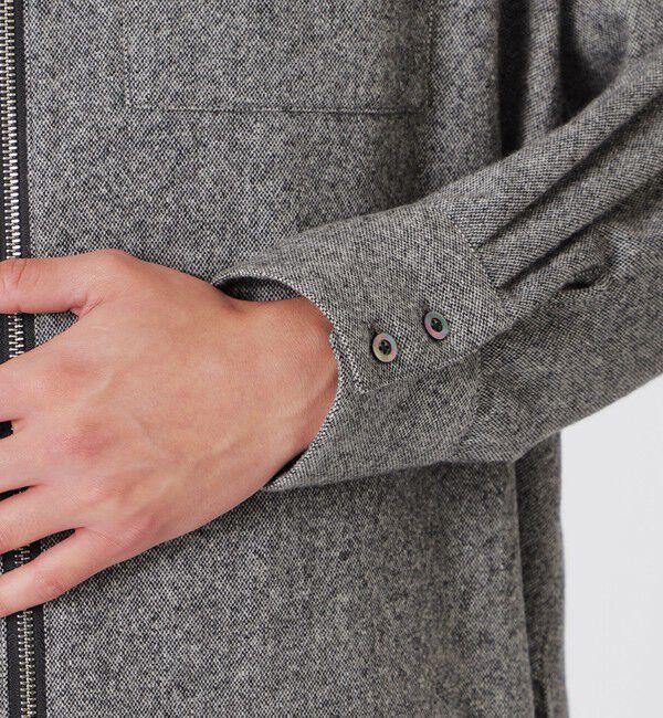  「シモーネツイードオーバージップシャツ」|シャツ・ブラウス|