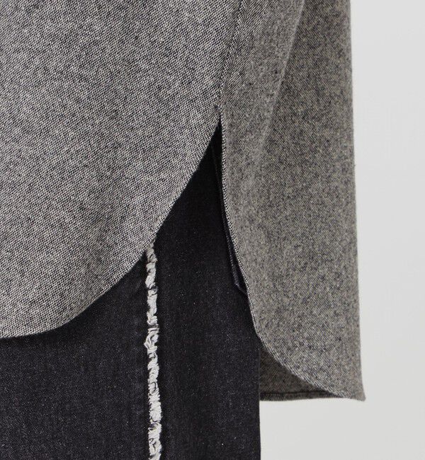  「シモーネツイードオーバージップシャツ」|シャツ・ブラウス|