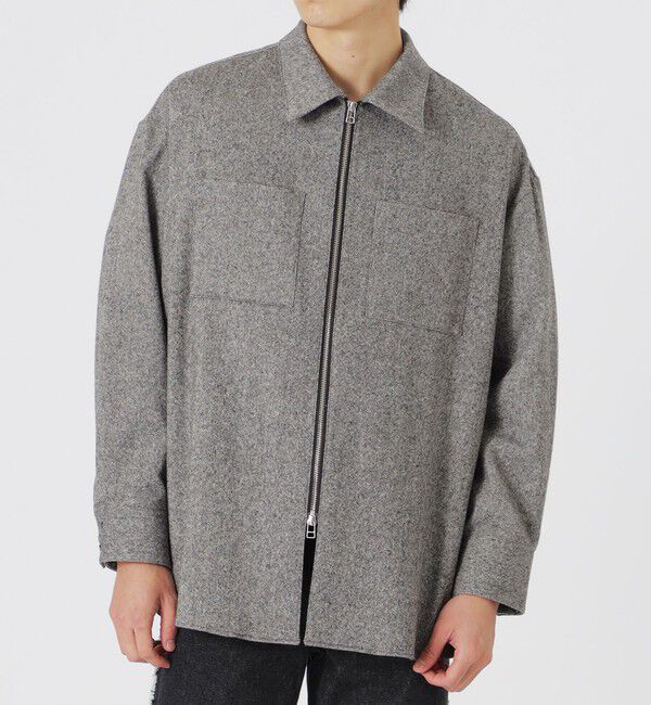  「シモーネツイードオーバージップシャツ」|シャツ・ブラウス|