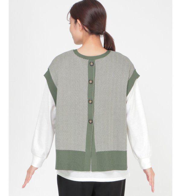 ikka「ニットベストアンサンブル」|ニット・セーター|