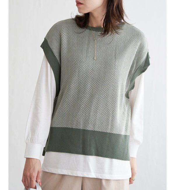 ikka「ニットベストアンサンブル」|ニット・セーター|