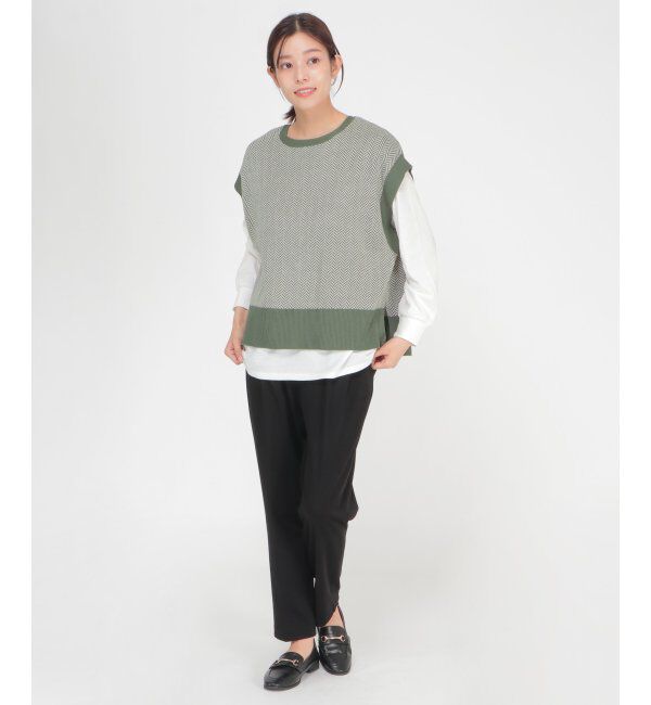 ikka「ニットベストアンサンブル」|ニット・セーター|