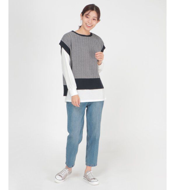 ikka「ニットベストアンサンブル」|ニット・セーター|