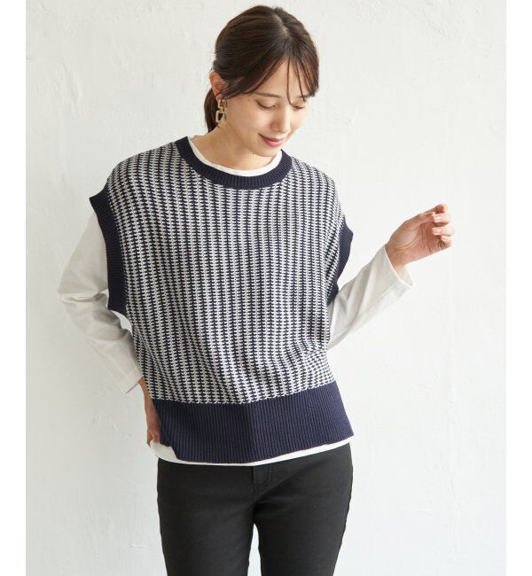 ikka「ニットベストアンサンブル」|ニット・セーター|