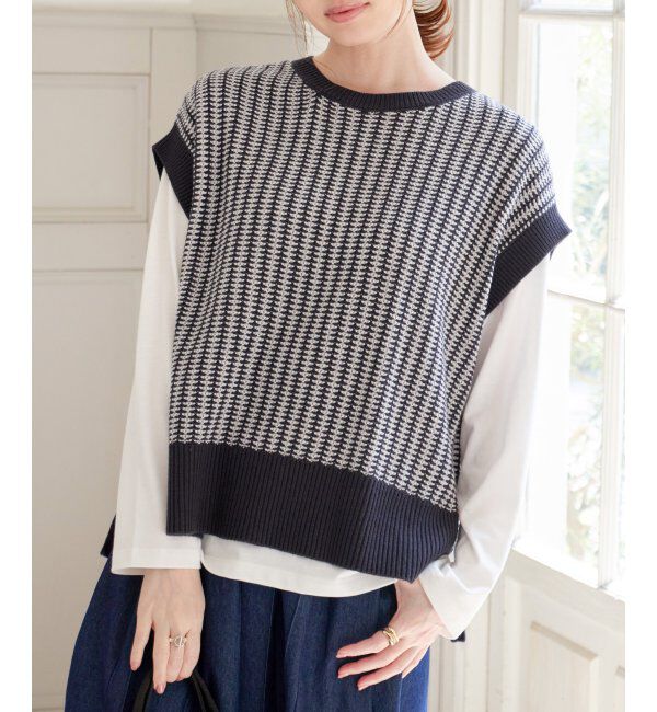 ikka「ニットベストアンサンブル」|ニット・セーター|