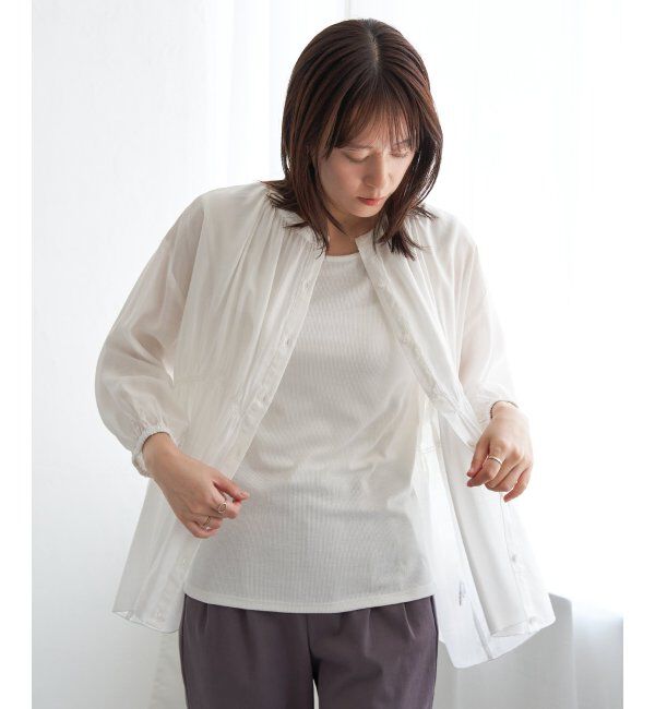 ikka「【2点セット】シアシャーリングブラウスアンサンブル」|シャツ・ブラウス|