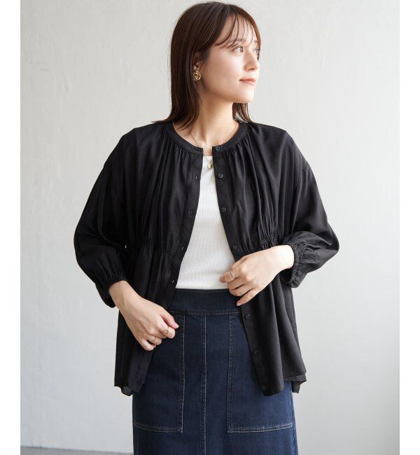 ikka「【2点セット】シアシャーリングブラウスアンサンブル」|シャツ・ブラウス|