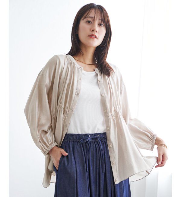 ikka「【2点セット】シアシャーリングブラウスアンサンブル」|シャツ・ブラウス|