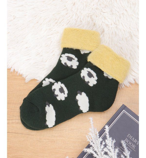 Lbc with Life「裏起毛 ソックスシープ」|その他|グリーン