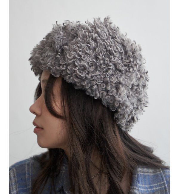 VENCE share style「シープ風フライトボア」|ニット帽|