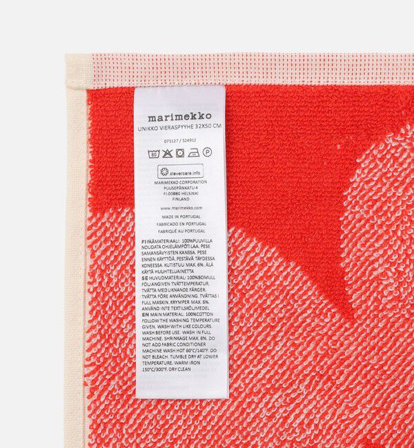 Marimekko「Unikko ゲストタオル 32&times;50cm」|タオル|