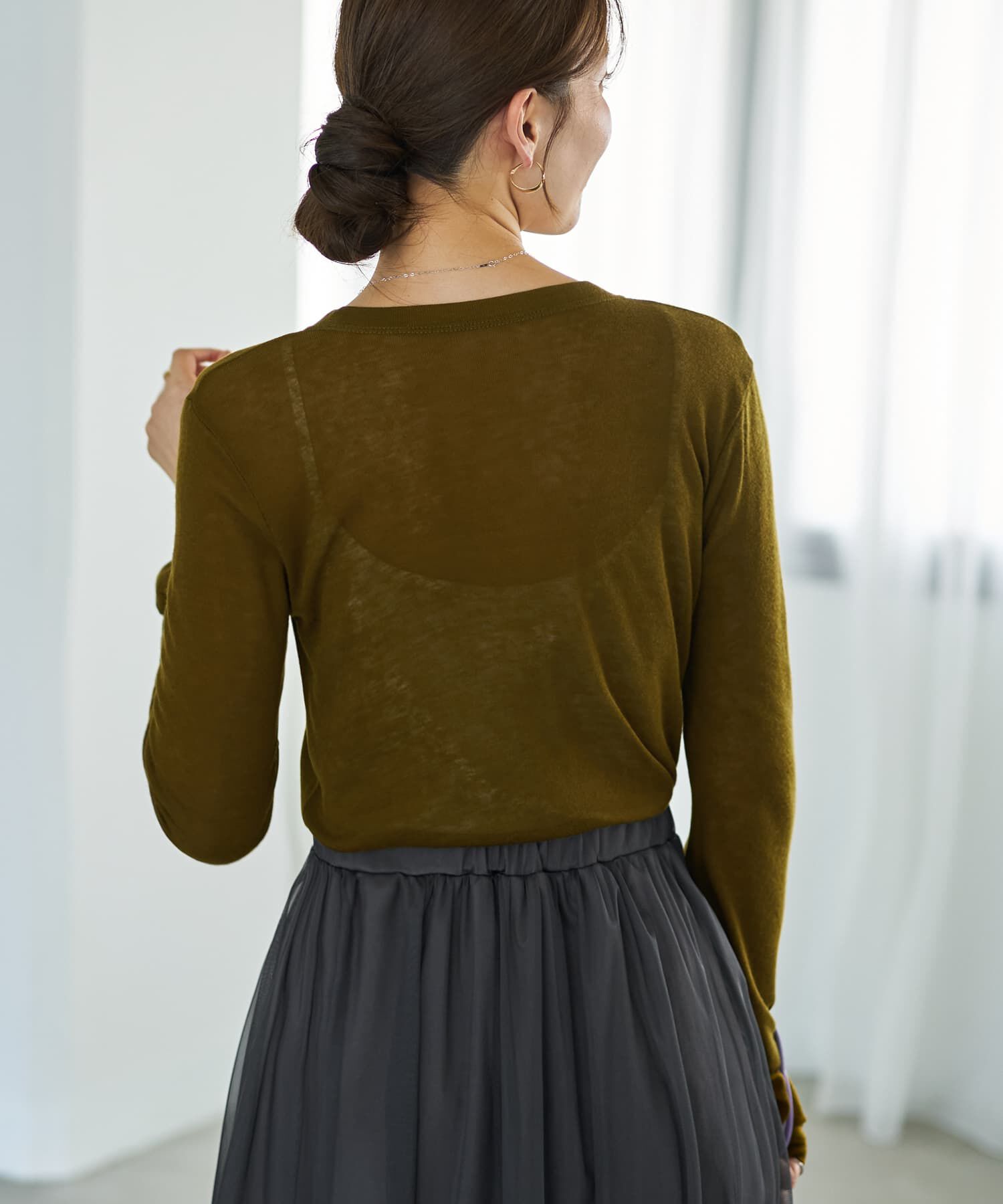 STYLE DELI「ピンタックふんわりシアートップス」|Tシャツ・カットソー|