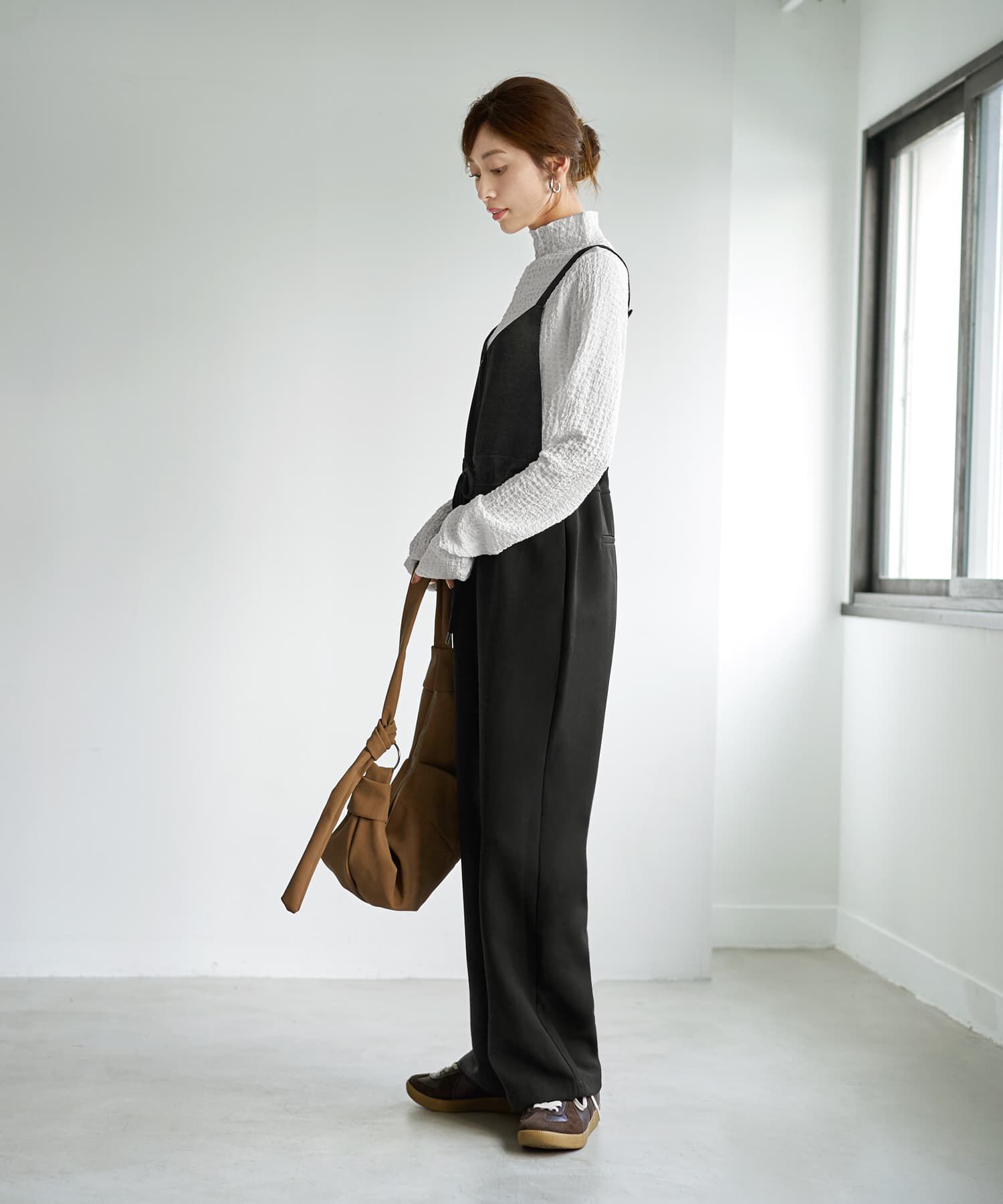 STYLE DELI「フロントVライン厚地ツイルサロペット」|その他|