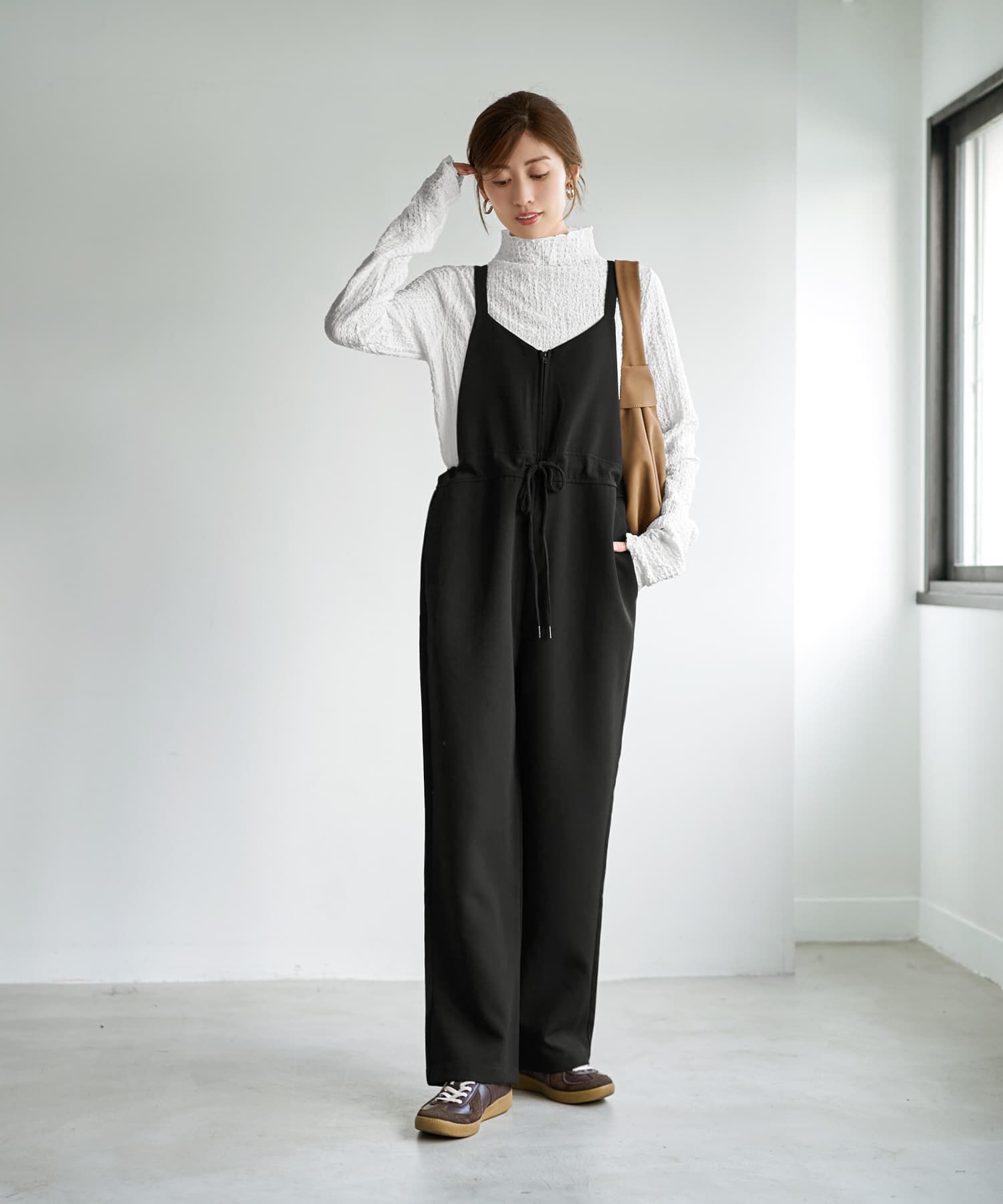 STYLE DELI「フロントVライン厚地ツイルサロペット」|その他|