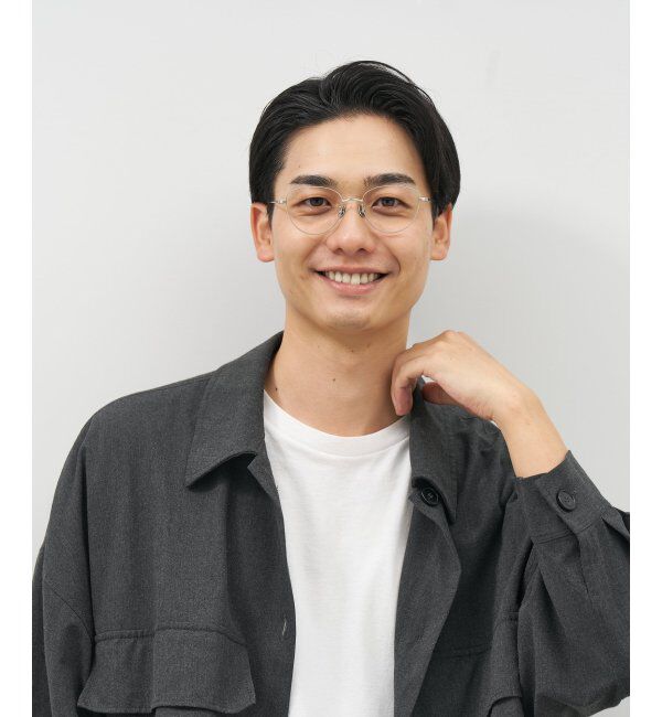  「Zoff｜emiri フォックス型 メガネ |辺見えみり チタン 軽量 メタルフレーム レンズ交換券付」|メガネ|