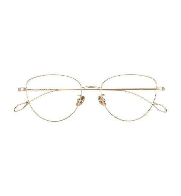  「Zoff｜emiri フォックス型 メガネ |辺見えみり チタン 軽量 メタルフレーム レンズ交換券付」|メガネ|