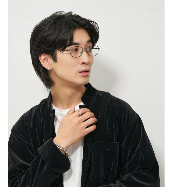  「【LOVE BY e.m.コラボ】&ldquo;atmosphere&rdquo;｜スクエア型メタルフレーム｜Zoff｜LOVE BY e.m. レンズ交換券付」|メガネ|