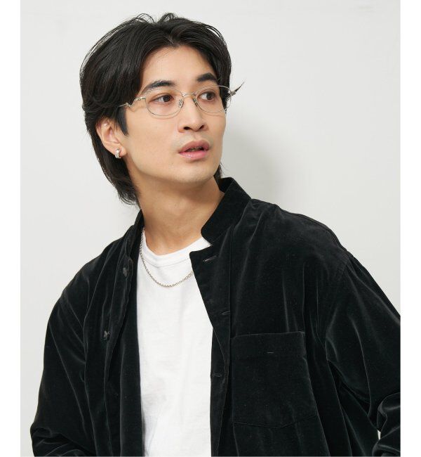  「【LOVE BY e.m.コラボ】&ldquo;atmosphere&rdquo;｜スクエア型メタルフレーム｜Zoff｜LOVE BY e.m. レンズ交換券付」|メガネ|