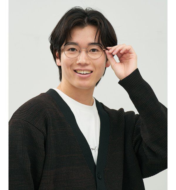  「Zoff｜Misato Mizukoshi  クラウンパントメガネ | 中顔面短縮みえ メタル｜水越みさと   レンズ交換券付」|メガネ|