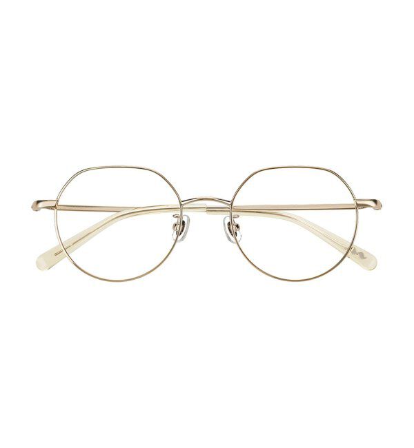  「Zoff｜Misato Mizukoshi  クラウンパントメガネ | 中顔面短縮みえ メタル｜水越みさと   レンズ交換券付」|メガネ|