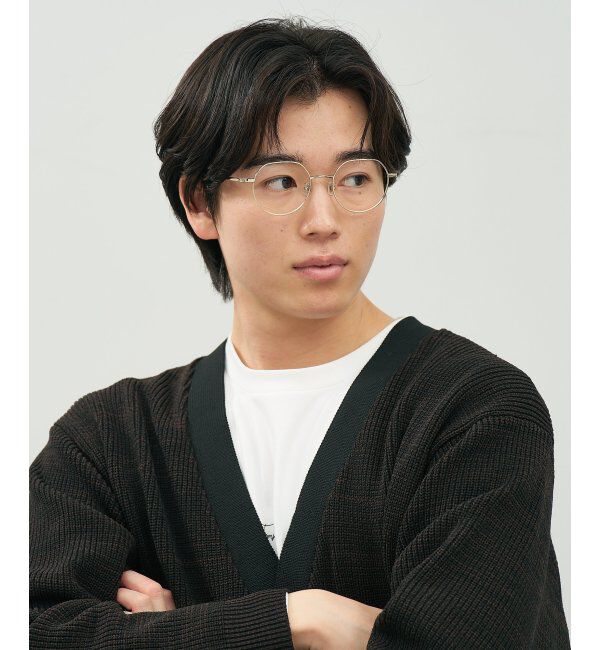  「Zoff｜Misato Mizukoshi  クラウンパントメガネ | 中顔面短縮みえ メタル｜水越みさと   レンズ交換券付」|メガネ|