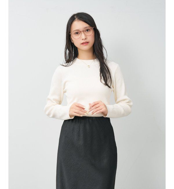  「MAQuillAGE(マキアージュ) コラボ｜ 血色感 メガネ | 中顔面短縮みえ メイク 大人可愛い レンズ交換券付」|メガネ|