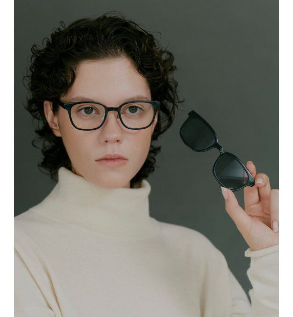  「Zoff MARW UNITED ARROWS 2way メガネ サングラス (偏光機能搭載) ユナイテッドアローズ  レンズ交換券付」|メガネ|ブラック