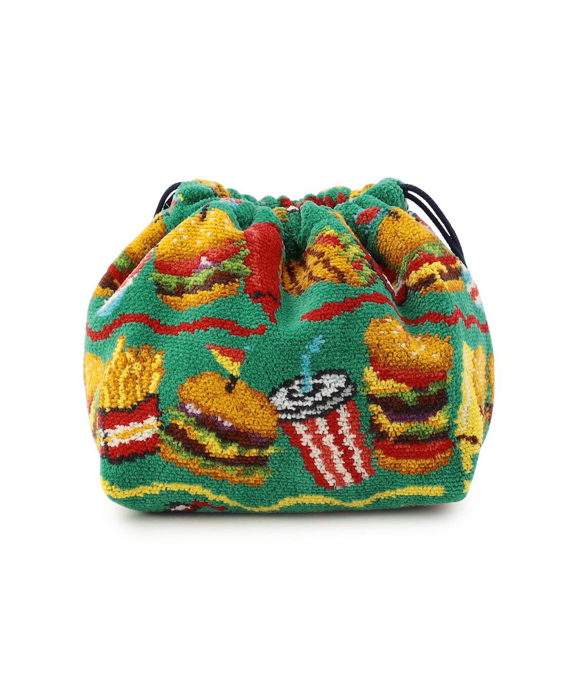 LOVERARY BY FEILER「バーガーショップ　マチ付き巾着　L/BUR-257129」|ポーチ|