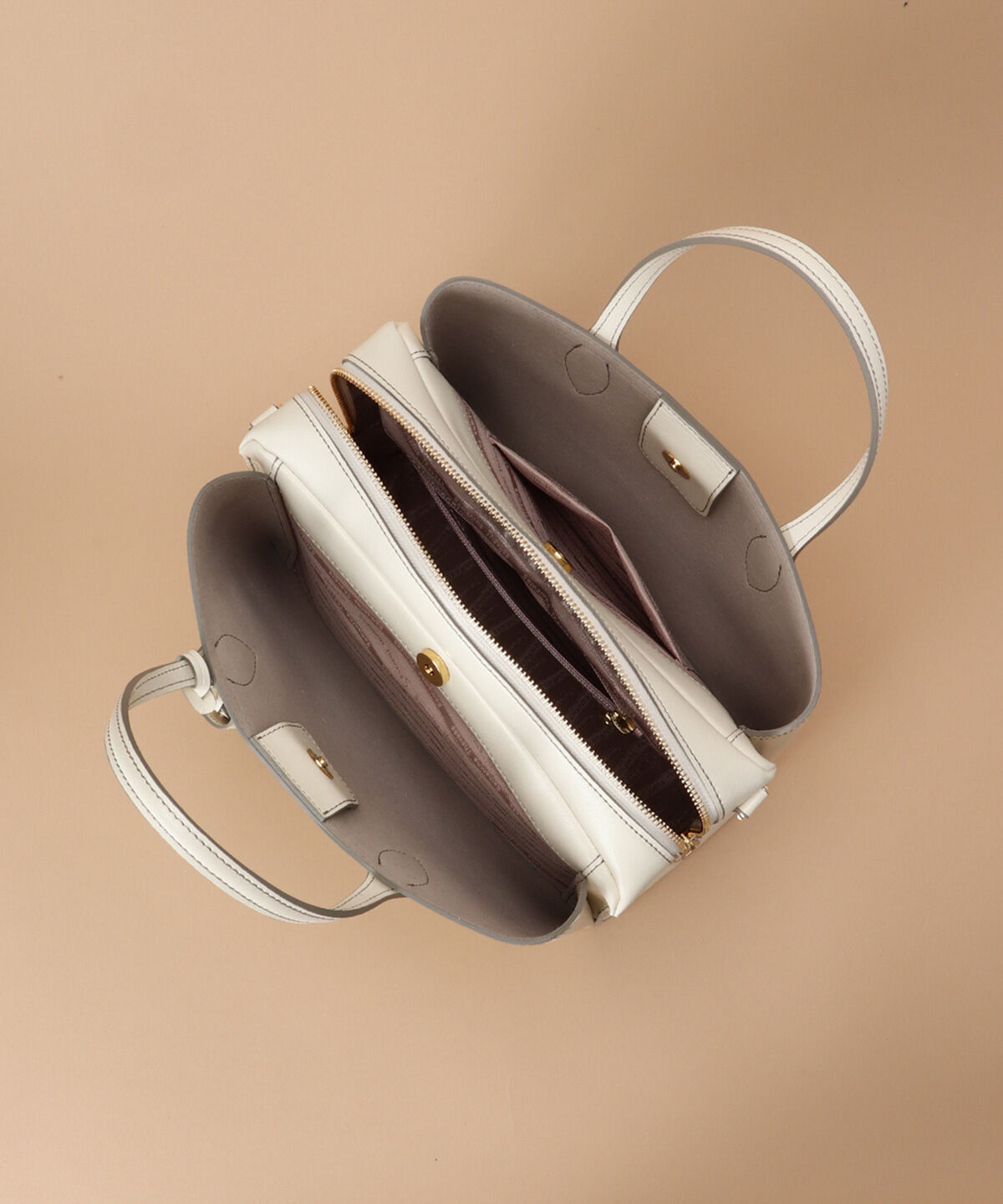 Samantha Thavasa「ウォータプルーフレザー ボックスハンドバッグ 大サイズ」|ハンドバッグ|