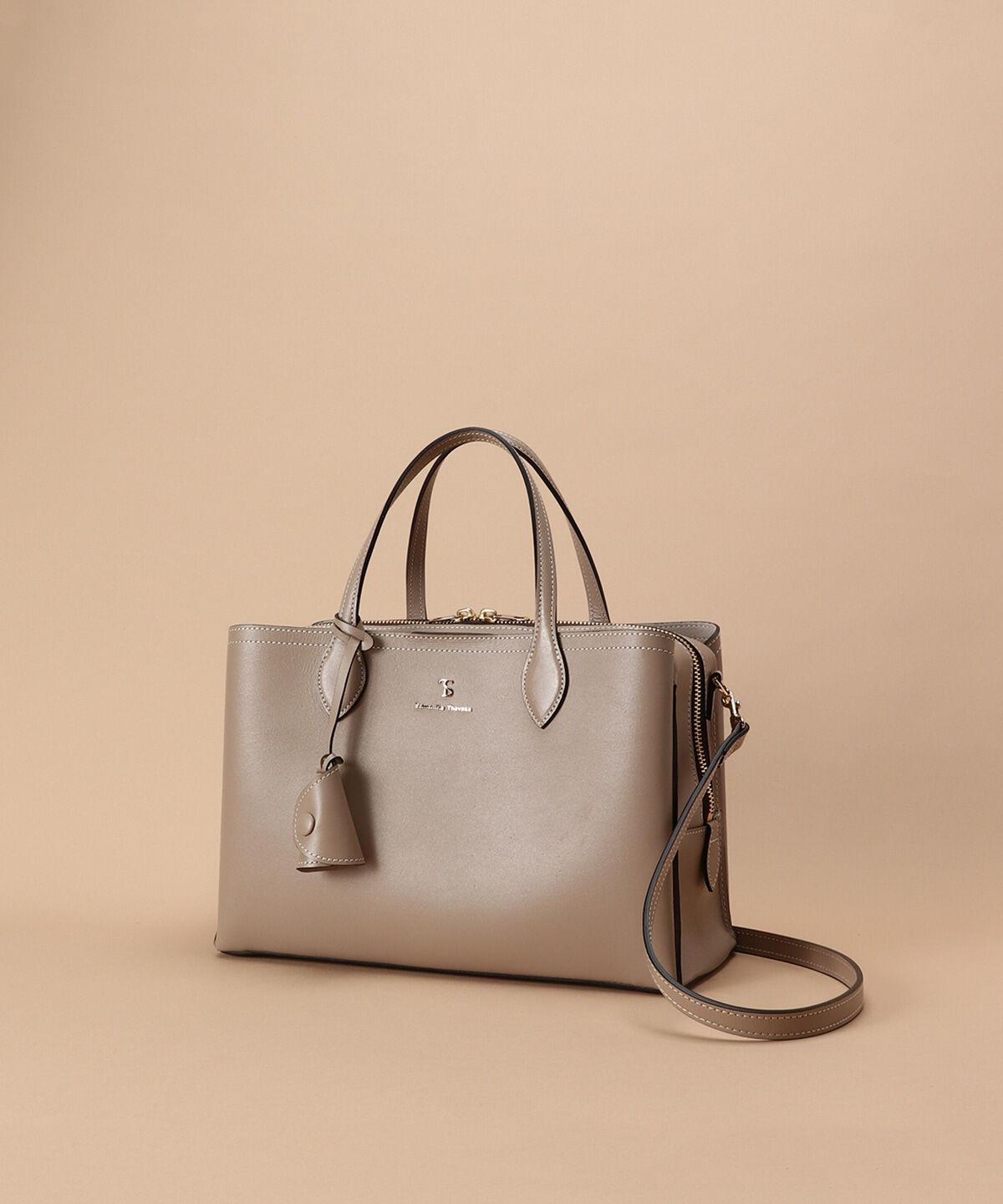 Samantha Thavasa「ウォータプルーフレザー ボックスハンドバッグ 大サイズ」|ハンドバッグ|