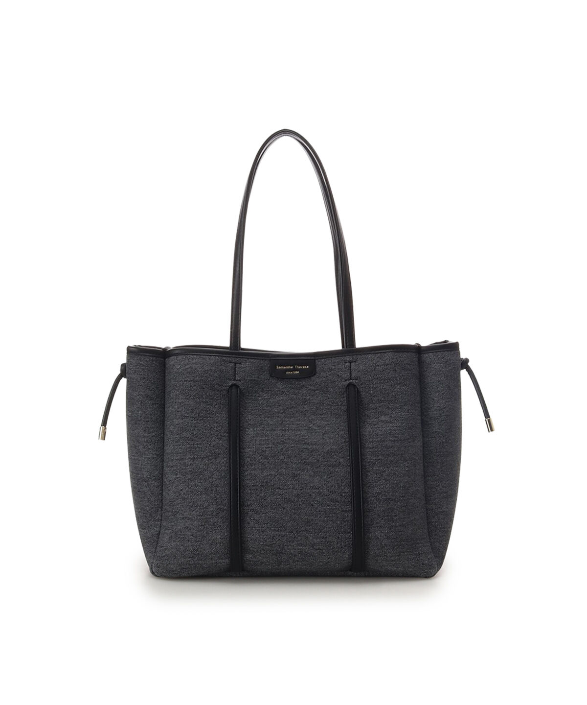 Samantha Thavasa「デニム調キャンバスデザイン 合皮トートバッグ 大サイズ」|トートバッグ|