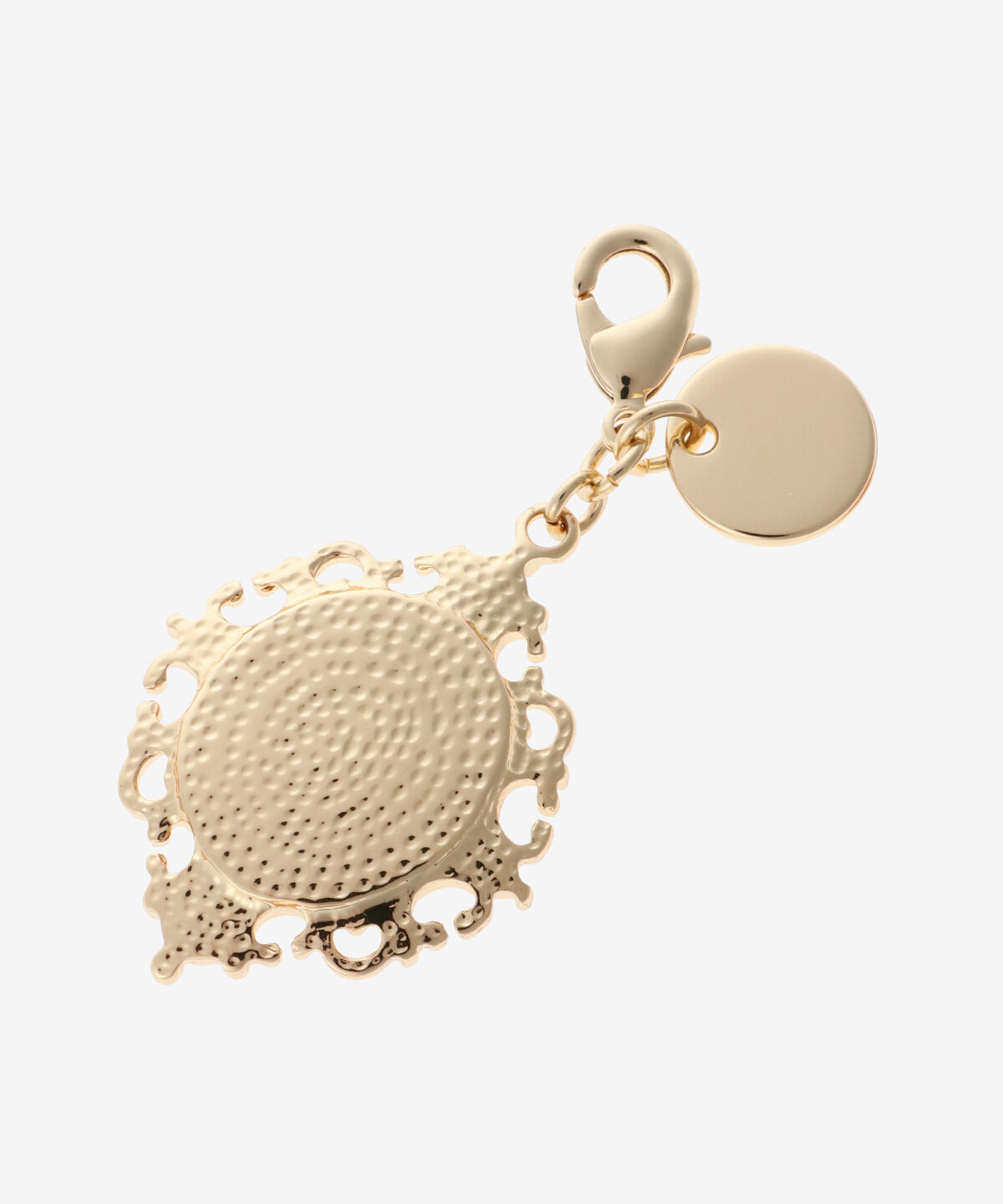 Samantha Vega「クリアカメオ風イニシャルファスナーチャーム（M）」|チャーム・キーホルダー|
