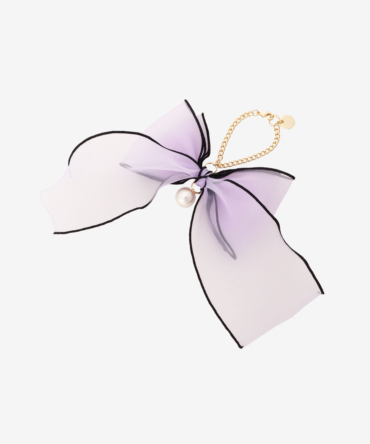 Samantha Vega「オーガンジーリボンチャーム（ブラック）」|チャーム・キーホルダー|