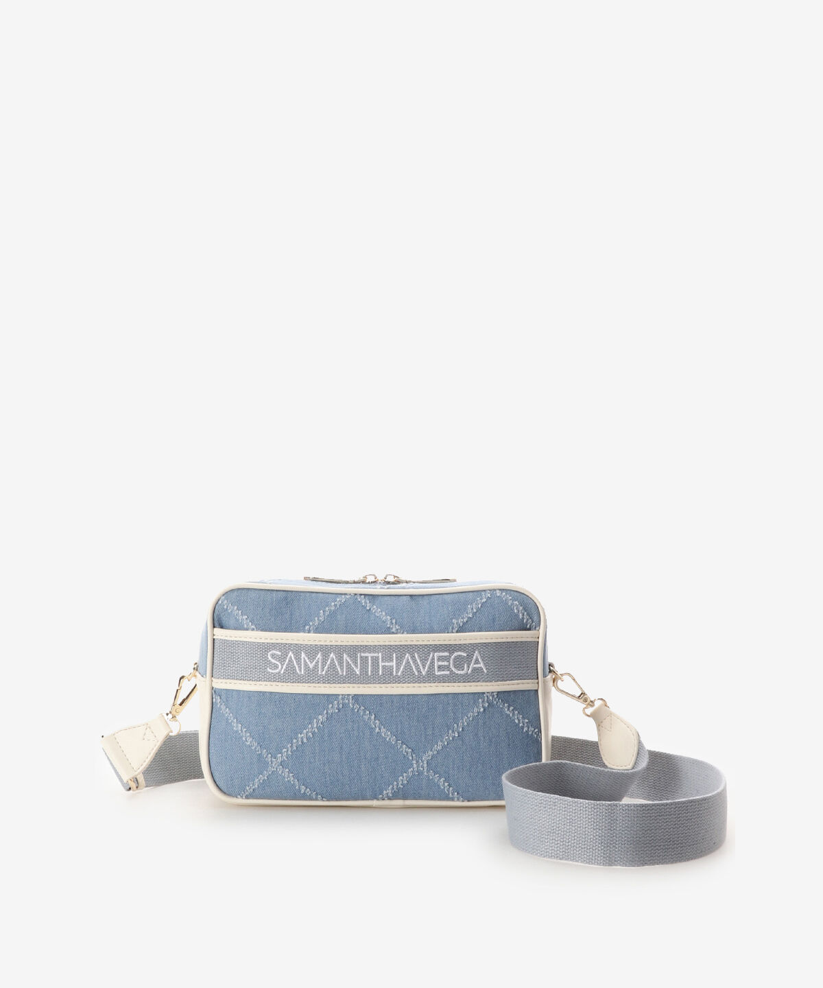 Samantha Vega「ロゴテープデニム風ショルダー」|ショルダー・メッセンジャー|