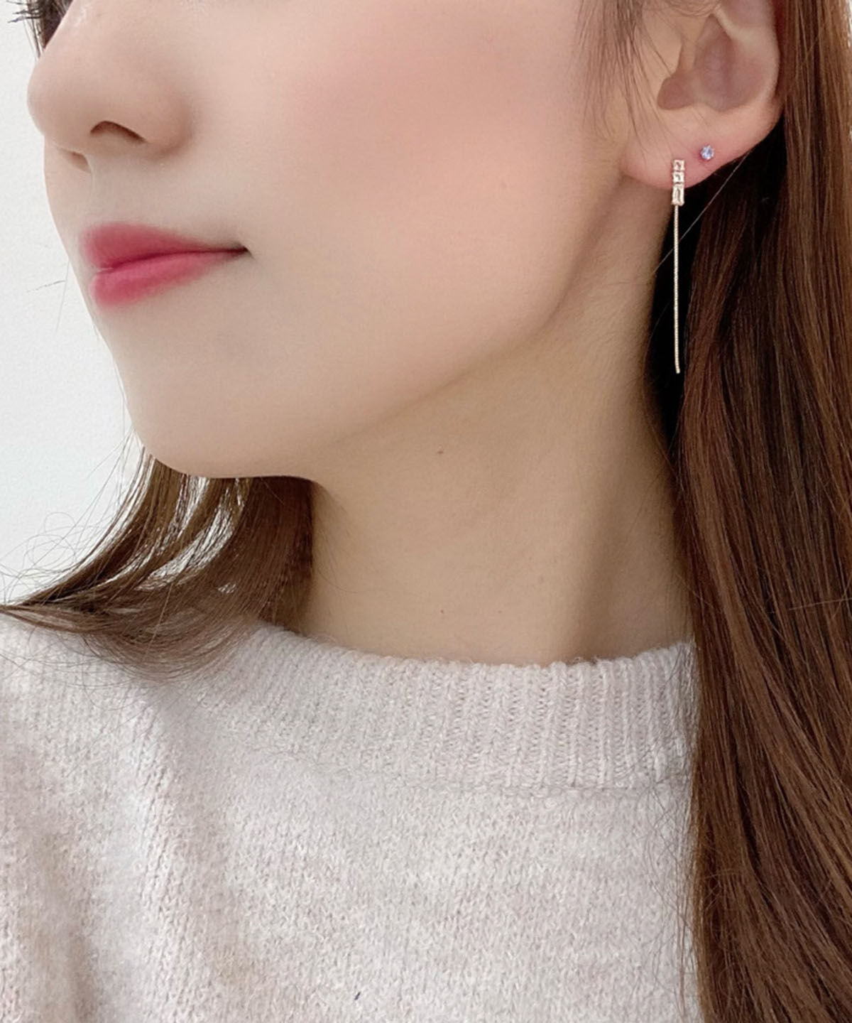 Samantha Tiara「K18 WG 一粒ストーンピアス ≪12月 誕生石≫」|ピアス|