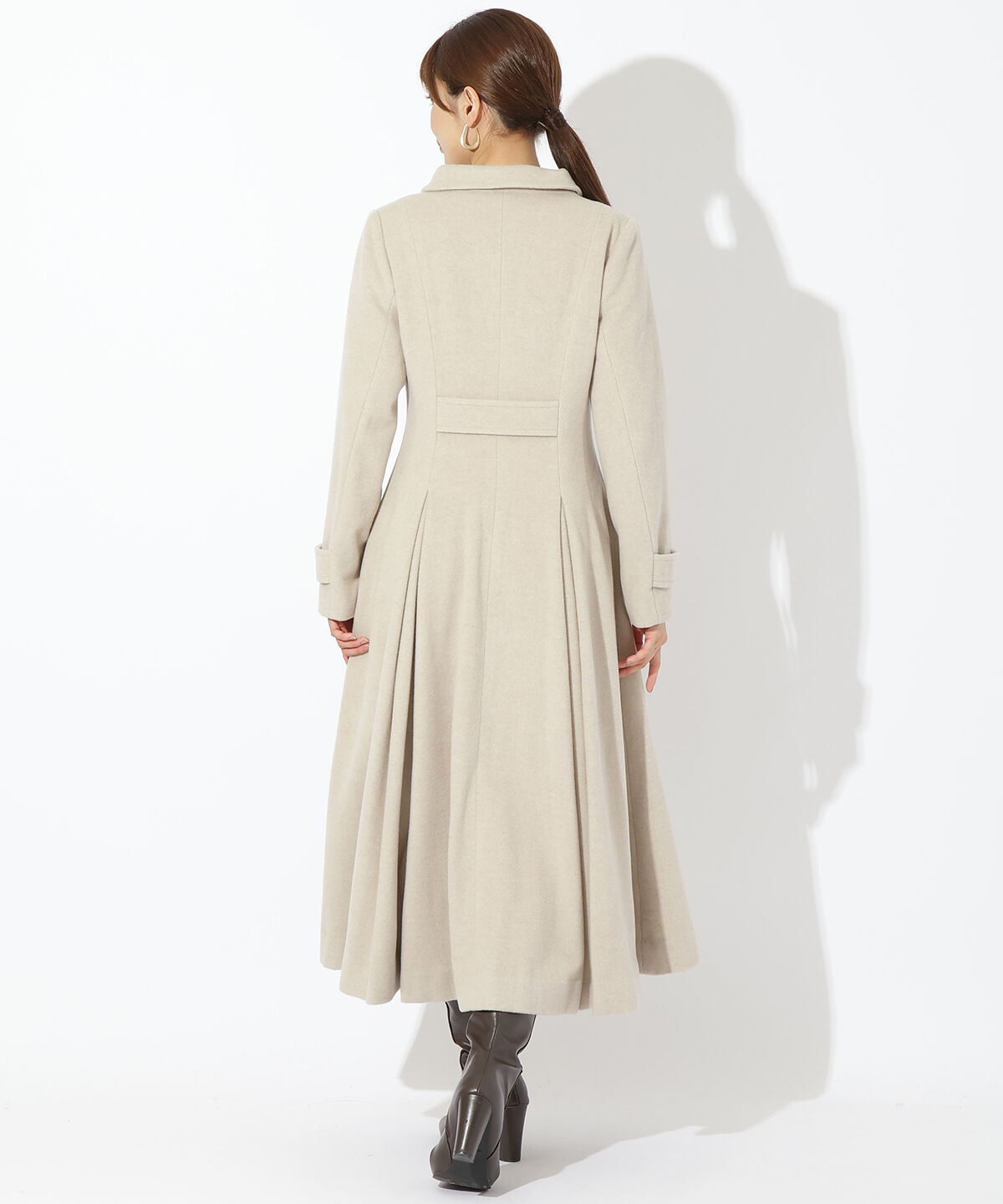 アンドクチュール「ダブルブレストスタンドカラーコート」|ステンカラーコート|