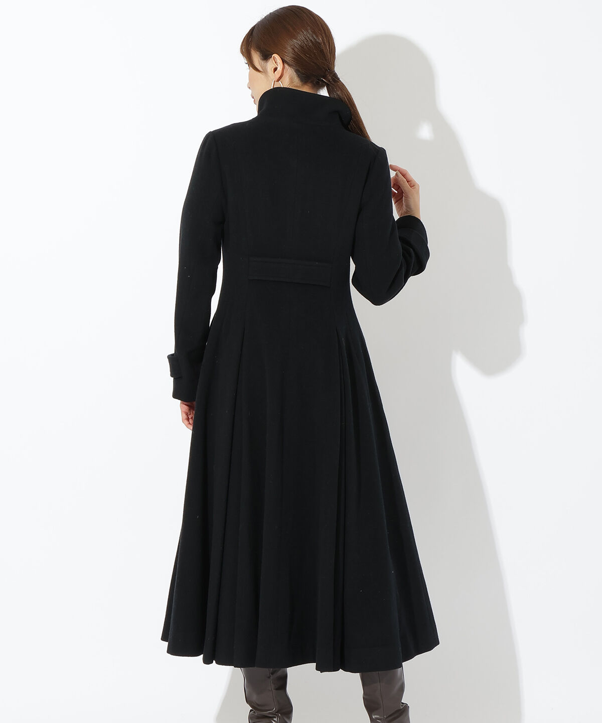 アンドクチュール「ダブルブレストスタンドカラーコート」|ステンカラーコート|