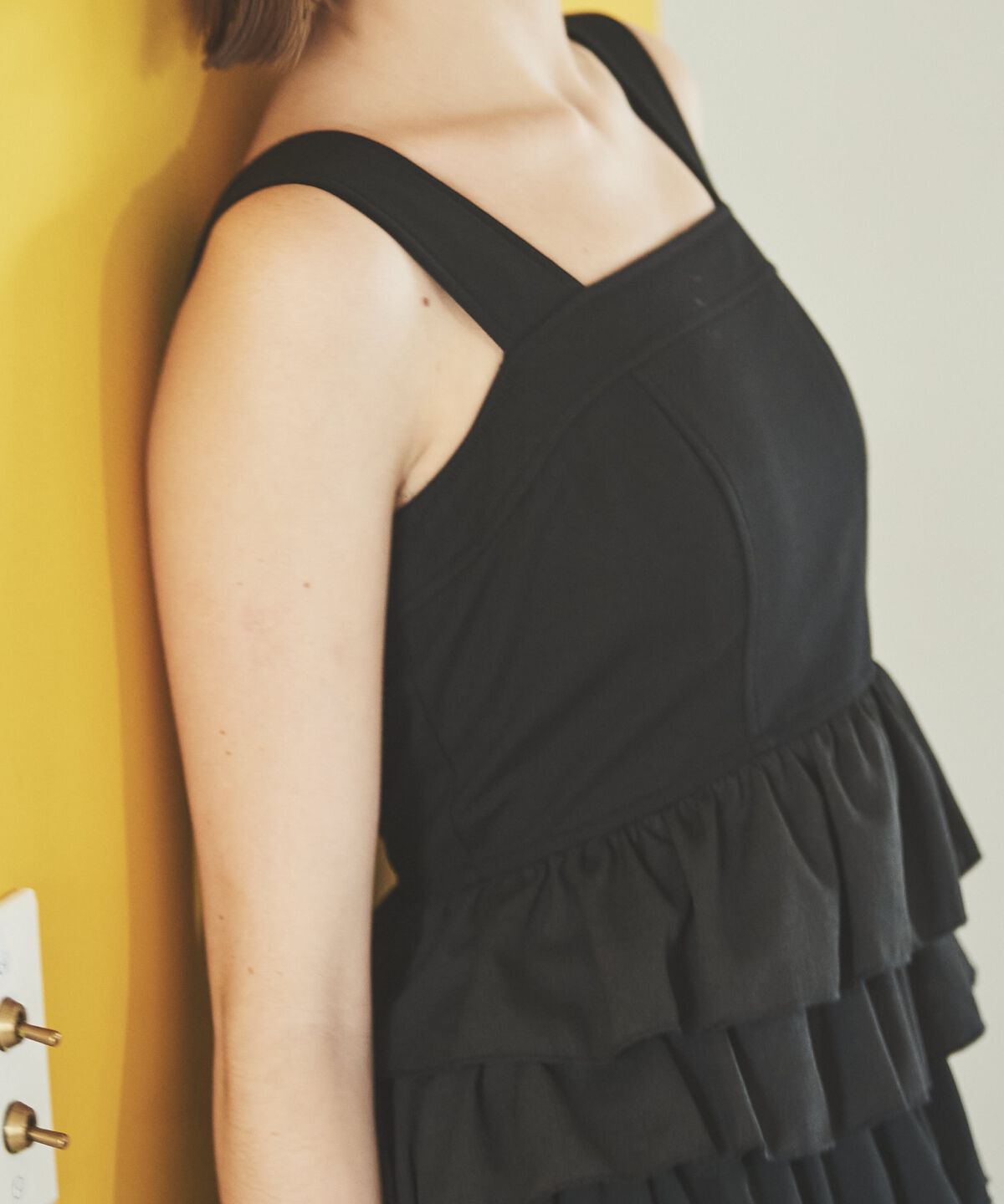 アンドクチュール「10段ティアードジャンスカ」|ジャンパースカート|