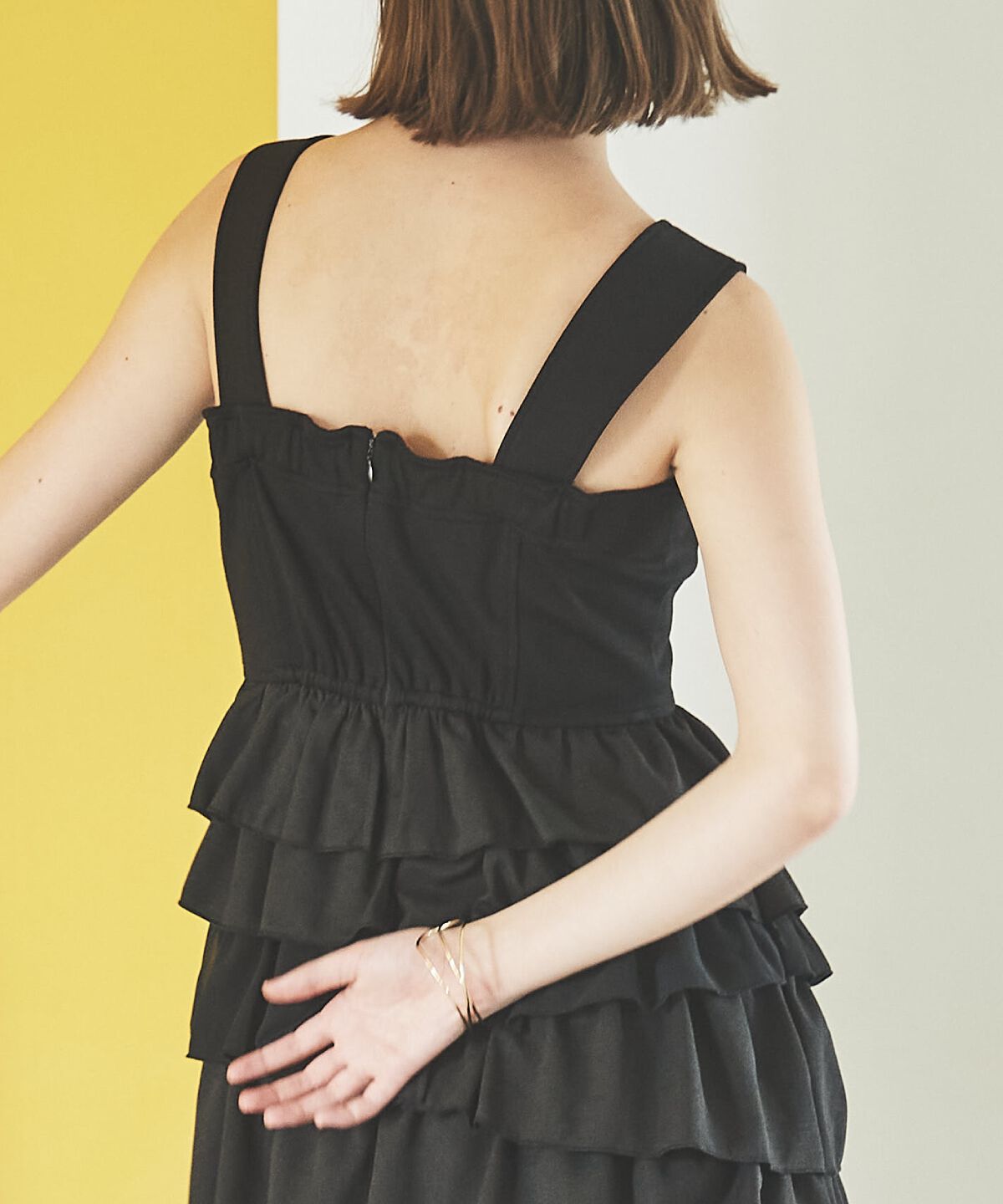 アンドクチュール「10段ティアードジャンスカ」|ジャンパースカート|